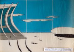 Oscar Niemeyer - Estudo do Projeto - Catedral de Brasília