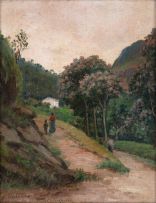 Salvatore Parlagreco - Paisagem com Figuras em Petrópolis