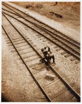 Vik Muniz - Track Brawl, from Clayton Days Pictures